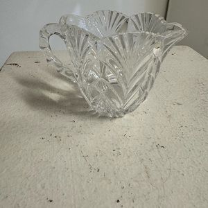 Vintage crystal creamer
